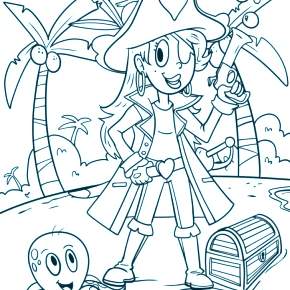 Раскраска Пираты