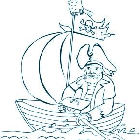 Раскраска Пираты