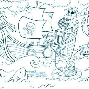 Раскраска Пираты