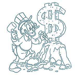 Раскраска Утиные истории Раскраска Утиные истории