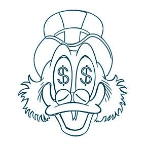 Раскраска Утиные истории Раскраска Утиные истории