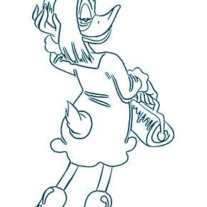 Раскраска Утиные истории Раскраска Утиные истории