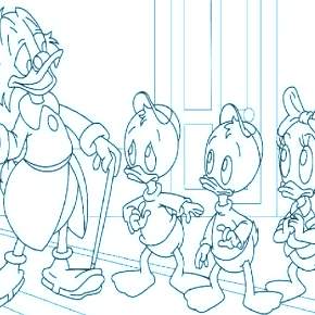 Раскраска Утиные истории Раскраска Утиные истории