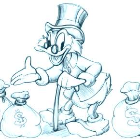 Раскраска Утиные истории Раскраска Утиные истории