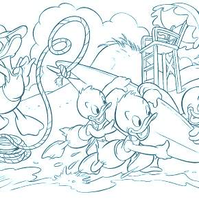 Раскраска Утиные истории Раскраска Утиные истории