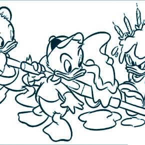 Раскраска Утиные истории Раскраска Утиные истории