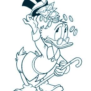 Раскраска Утиные истории Раскраска Утиные истории