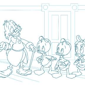 Раскраска Утиные истории Раскраска Утиные истории