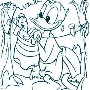 Раскраска Утиные истории Раскраска Утиные истории