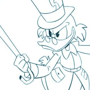 Раскраска Утиные истории Раскраска Утиные истории