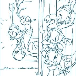 Раскраска Утиные истории Раскраска Утиные истории