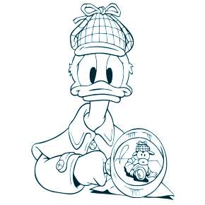 Раскраска Утиные истории Раскраска Утиные истории