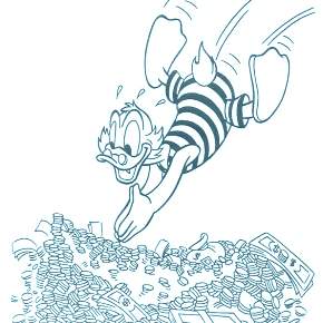 Раскраска Утиные истории Раскраска Утиные истории