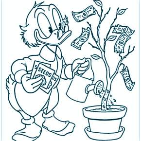 Раскраска Утиные истории Раскраска Утиные истории