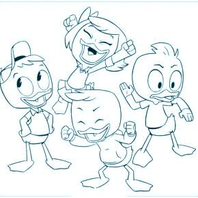 Раскраска Утиные истории Раскраска Утиные истории