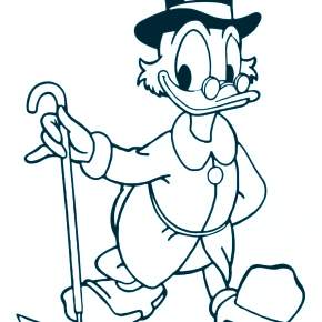 Раскраска Утиные истории Раскраска Утиные истории