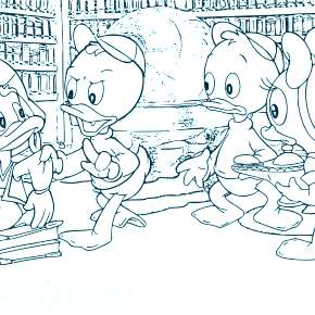 Раскраска Утиные истории Раскраска Утиные истории