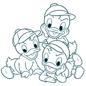 Раскраска Утиные истории Раскраска Утиные истории