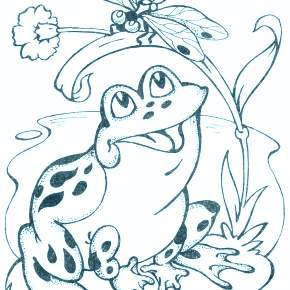 Раскраска Царевна Лягушка Раскраска Царевна Лягушка