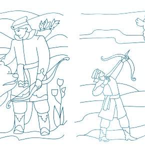 Раскраска Царевна Лягушка Раскраска Царевна Лягушка