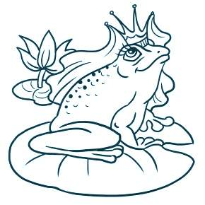 Раскраска Царевна Лягушка Раскраска Царевна Лягушка