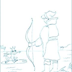 Раскраска Царевна Лягушка Раскраска Царевна Лягушка