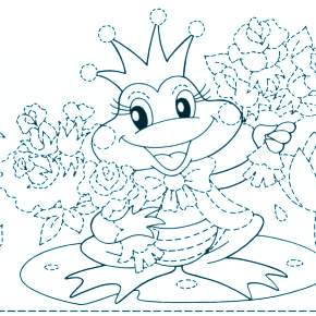 Раскраска Царевна Лягушка Раскраска Царевна Лягушка