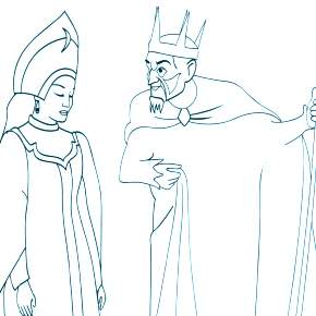 Раскраска Царевна Лягушка Раскраска Царевна Лягушка