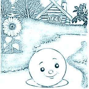 Раскраск  Колобок