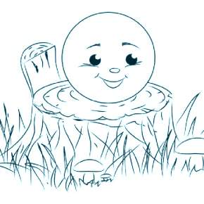 Раскраск  Колобок