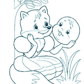 Раскраск  Колобок