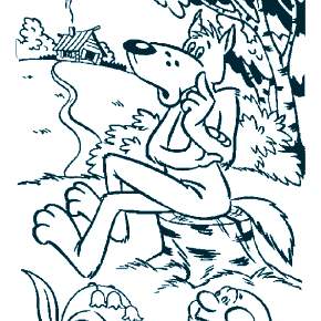 Раскраск  Колобок