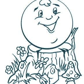 Раскраск  Колобок