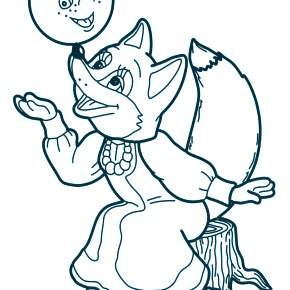 Раскраск  Колобок