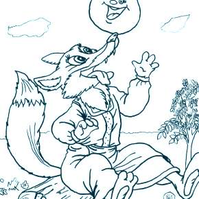 Раскраск  Колобок