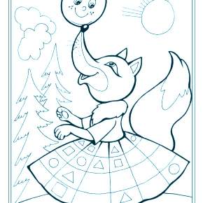 Раскраск  Колобок