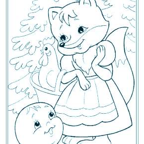 Раскраск  Колобок