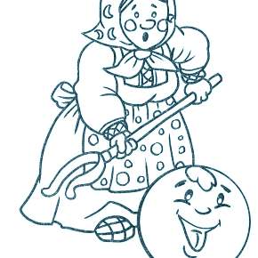 Раскраск  Колобок