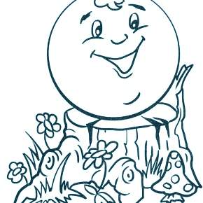 Раскраск  Колобок