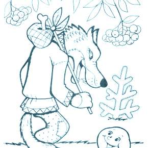 Раскраск  Колобок