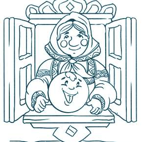 Раскраск  Колобок