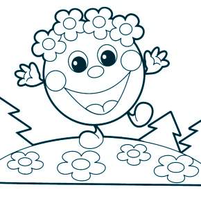 Раскраск  Колобок