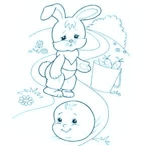 Раскраск  Колобок