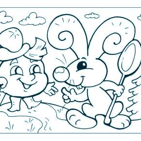 Раскраск  Колобок