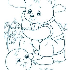 Раскраск  Колобок