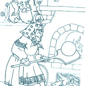 Раскраск  Колобок