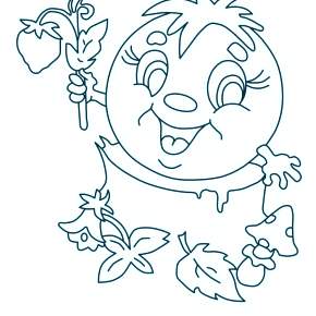 Раскраск  Колобок