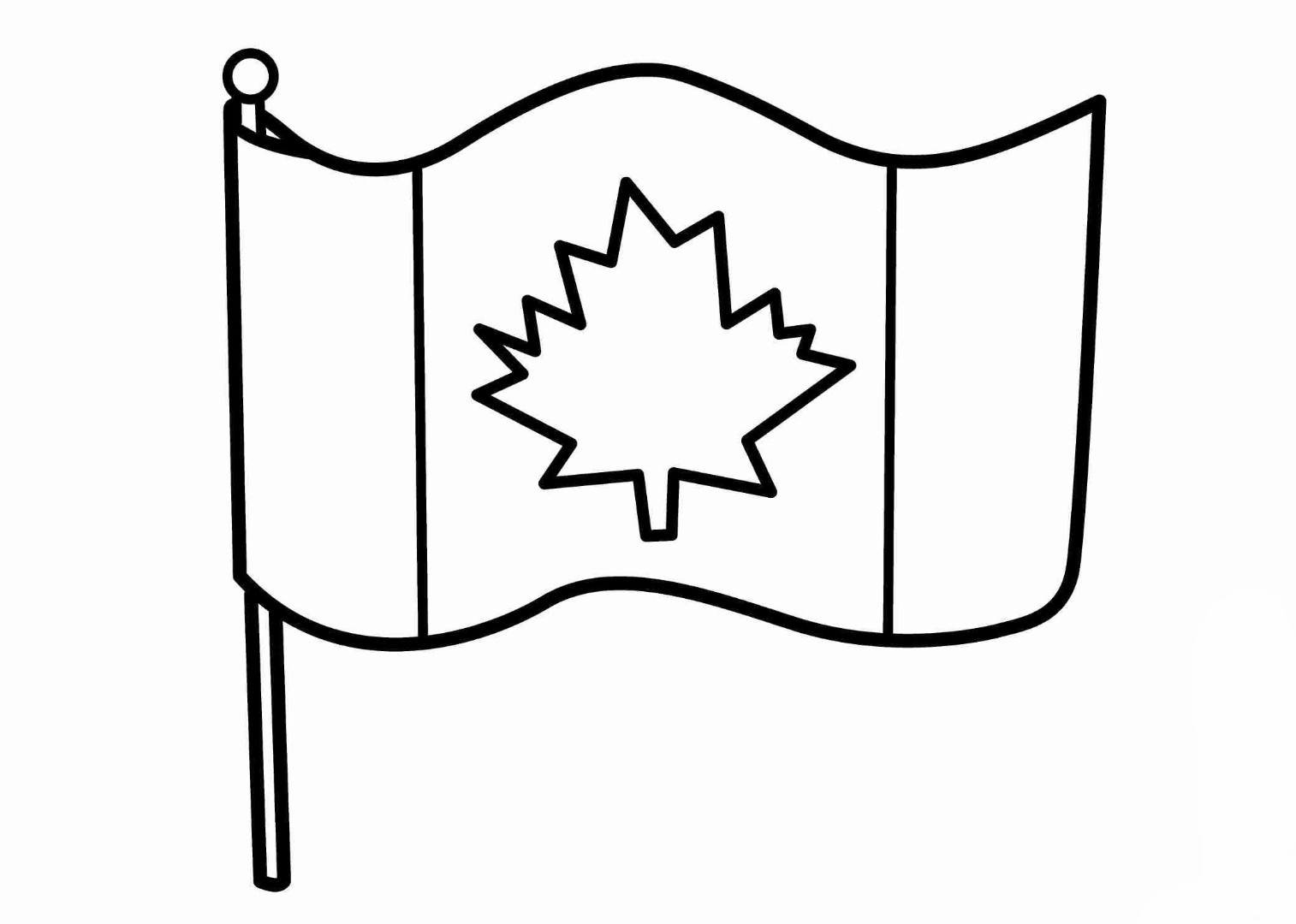 Флаг Канады раскрасить