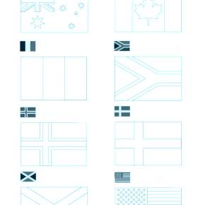 Раскраска Флаги Раскраска Флаги