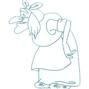 Раскраска Баба Яга